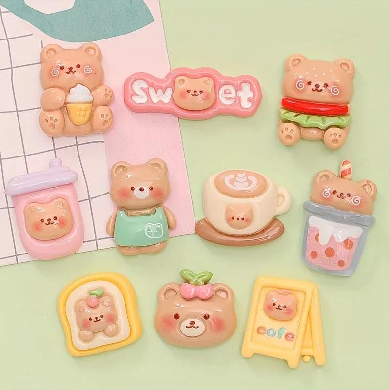 5/10 шт. Магниты на холодильник из смолы с изображением цветов, магнитная 3D-наклейка на холодильник, сообщение, самодельная наклейка на доску для домашнего декора