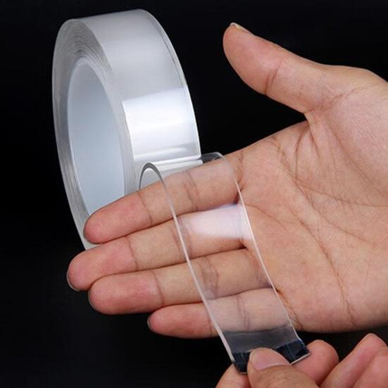 1 рулон 200/300/500 см нанометровая лента водонепроницаемая двусторонняя сверхпрочная лента с сильным клеем съемная без следов многоцелевая прозрачная монтажная лента