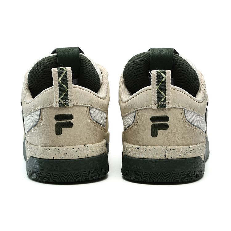 Fila Fusion Nollie Удобные Универсальные Низкие Кеды для Скейтбординга Мужские кроссовки Бежевые T12M332301FWB