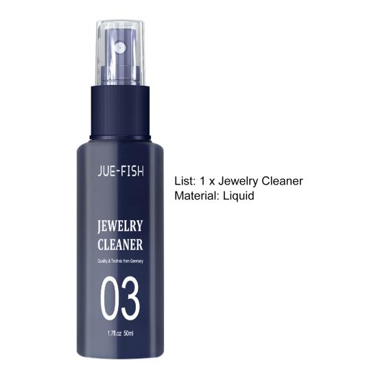 50ml Jewelry Cleaner Multi-purpose Stain Removal Effective Watch Rings Spray Cleaning Solution for Daily Use
