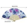 Vintage Silk Folding Hand Fan Chinese Japanese Bamboo Fans Craft Gifts Women Dance Performance Props Home Decoration Ornaments