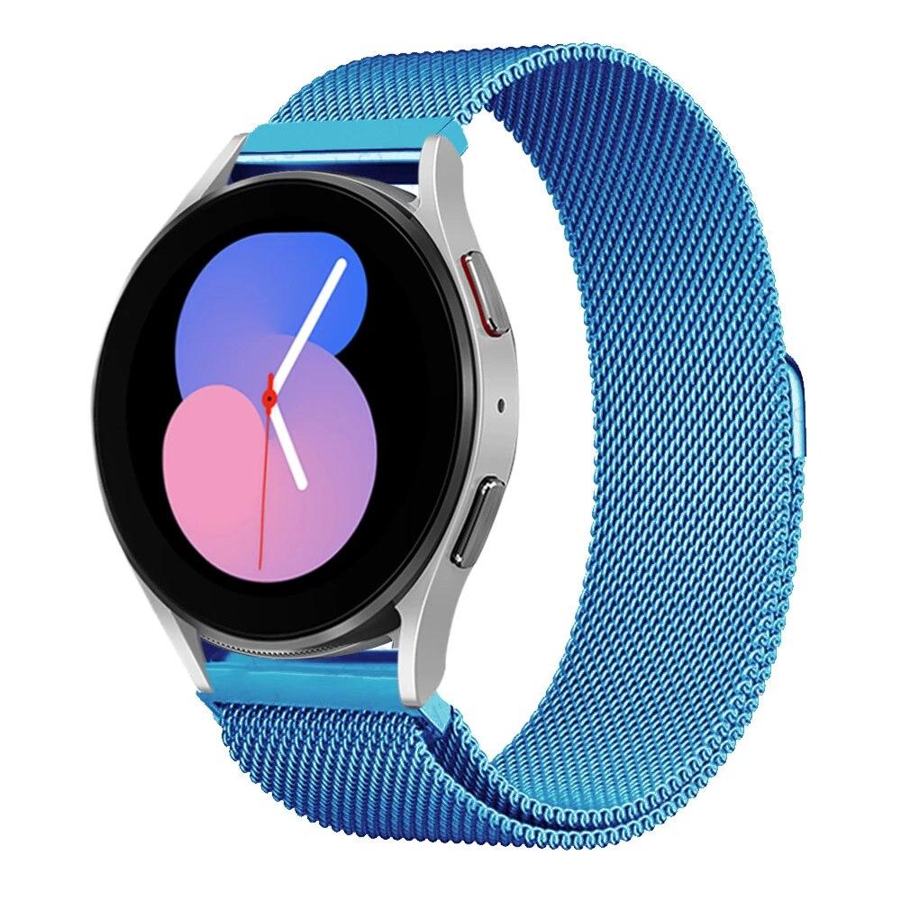 Ремешок 20 мм 22 мм для Samsung Galaxy Watch 4/5/6/5Pro 44 мм/40 мм/Active 2 браслет с магнитной петлей Galaxy Watch 4/6 classic 46 мм 42 мм