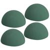 4 Pieces Foam Half Balls Hemispherical Plant Foams Accessories Blocks Green for Garden Birthday