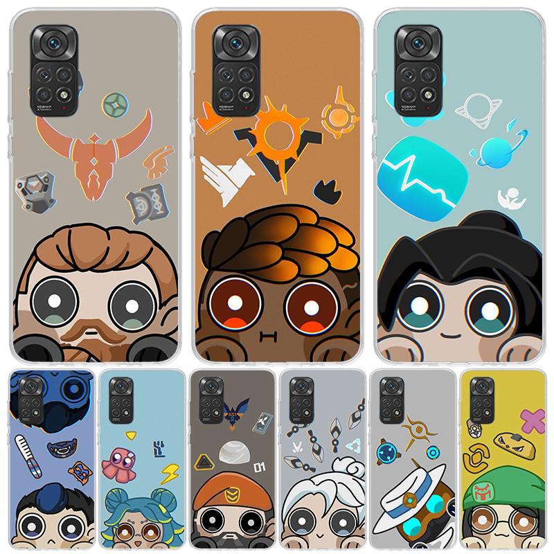Game Valorant Cute Phone Case For Xiaomi Redmi Note 14 13 14S 12S 12 11S 11T 11E Pro Plus 10S 10 9S 9 Art Customized Coque Capa