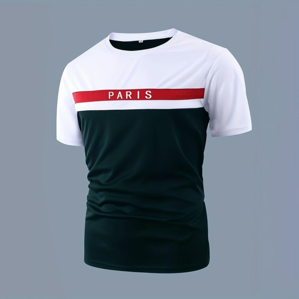 Мужская футболка с круглым вырезом, летняя уличная мужская 3D-полосатая футболка с короткими рукавами, повседневная мужская футболка, одежда