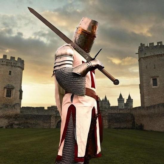 MedievaL Доспехи рыцаря-крестоносца готический костюм на Хэллоуин косплей ворота декор всего тела средневековый подарок