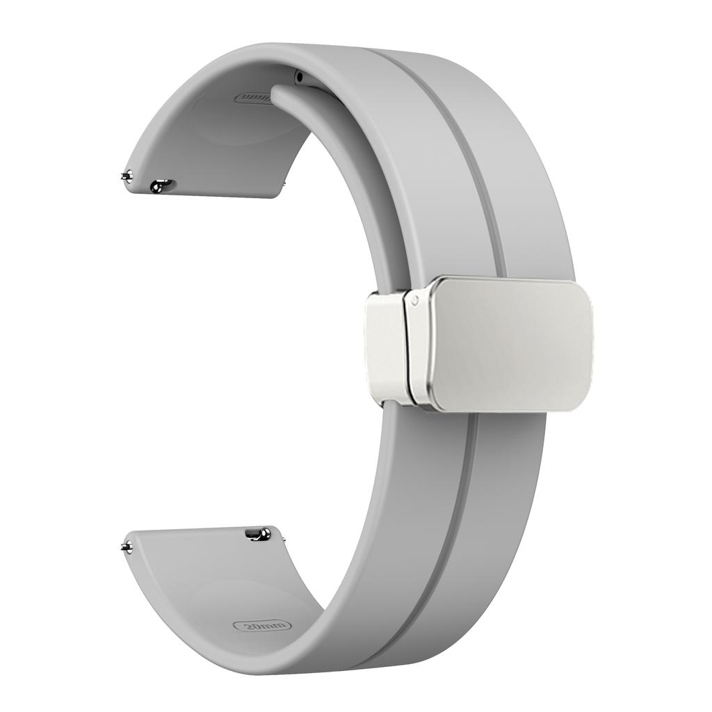 20 мм 22 мм Ремешок для Samsung Galaxy watch 4/5 pro/classic/gear s3/active 2 Спортивный Силиконовый Магнитная Пряжка Huawei GT 2 2e 3 ремешок
