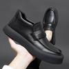 Men's Casual Leather Shoes Fashion New Spring Loose Casual Men Shoes Simple Soft Soled Business Leather Shoes for Men Loafers