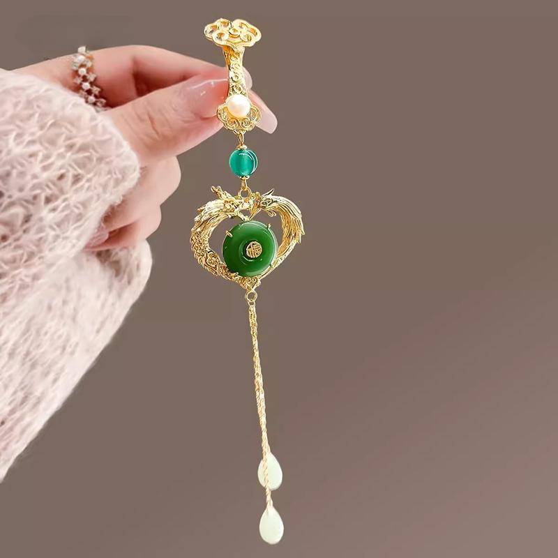 Женский китайский стиль Cheongsam Qipao лацкан подвеска кисточка кулон винтажная брошь элегантный стиль ханьфу аксессуары