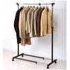 YAMAZEN Hanger Load Capacity Width X Depth 49 X Height Width and Height Matte Rack, Single, 30kg, 81-122 111-184cm, Adjustable, Black, YBH-SS(MBK)