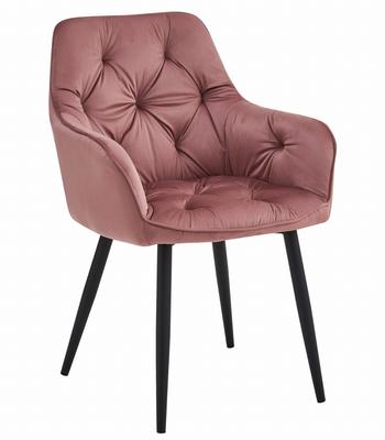 JORK Chair - Pink Velvet / Black Legs X 1