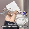 2025 Unisex Fashion Round Frame Reading Glasses Anti-blue Light Presbyopia Vintage Ultralight Far Sight Eyeglasses for Men Women