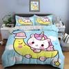 Cute Cartoon Unicorn Print Bedding Set Duvet Cover 1 Duvet Cover 2 Pillowcases Adult And Kids Bedding Set Luxury Holiday Gifts