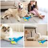 USB Rechargeable Simulated Chirping Bird Toy Touch-Activated Cat Bird Chase Toy  for Bored Cat