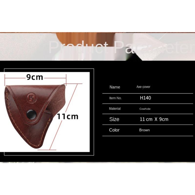 Чехол для лезвия топора, утолщенный износостойкий кожаный чехол для топора для кемпинга на открытом воздухе, аксессуары для головы
