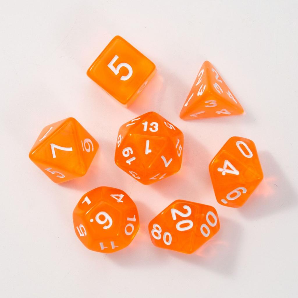 7 шт./лот, многогранные игральные кости из смолы D&D D4 D6 D8 D10 D% D12 D20, многогранные игральные кости TRPG, настольные игры