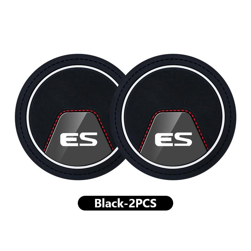 MTIQ6 2Pcs Car Coaster Water Cup Bottle Holder Anti-slip Pad Mat Silica Gel For Lexus IS350 ES350 IS250 IS460 IS220h IS300 LX570