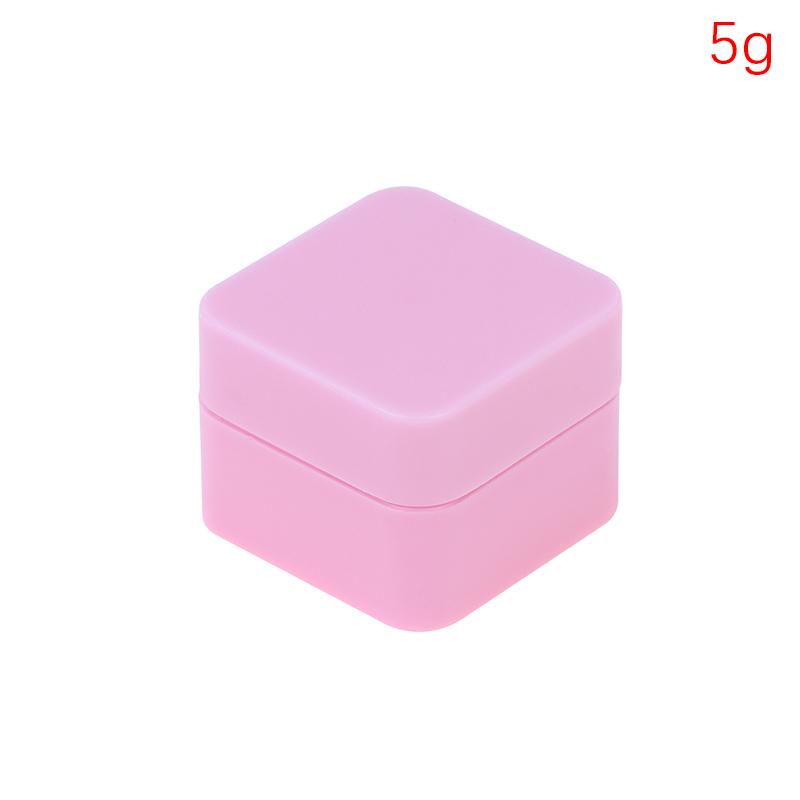 5G-50G пустые пластиковые квадратные контейнеры для косметики для дизайна ногтей баночка маленькая банка для образцов крема гель для ногтей пудра коробка лосьон для макияжа инструмент