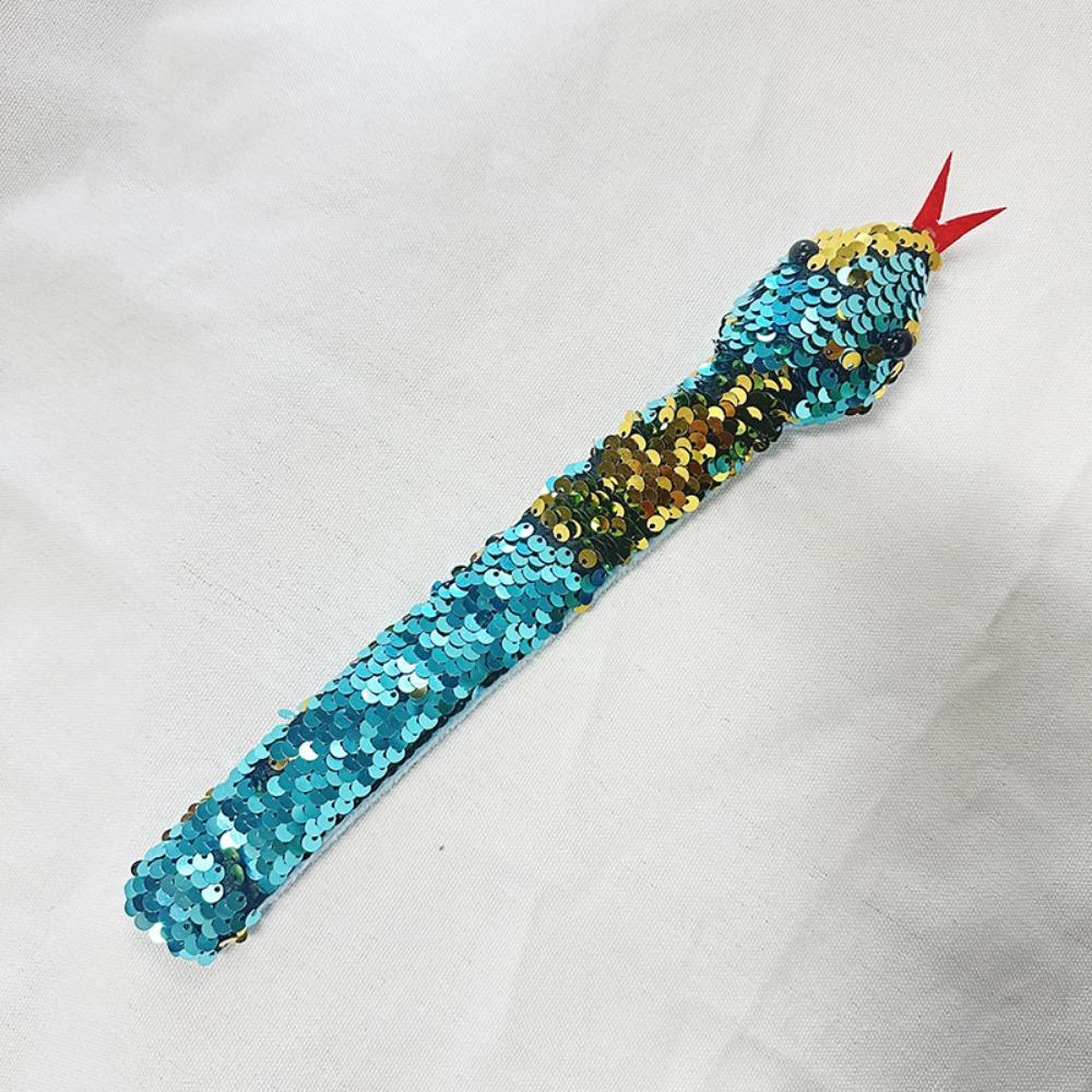 Браслет с пайетками и змеей, двусторонний, с хлопком, круг, игрушки, блестящий браслет для вечеринки по случаю рождения ребенка