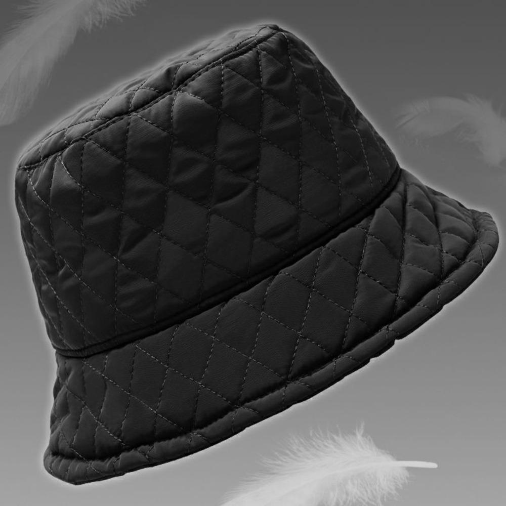 Теплая шляпа-ведро вафельная милая шляпа рыбака женская