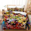Goku Super Saiyan Duvet Cover Pillowcase Japanese Anime Dragon Ball Bedding Set 2/3pcs 3D Prints for Teens Quilt Cover