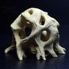 Аквариумный укрытие-дерево-шар с натуральным видом, 3D-печатное корневое укрытие для рептилий, нетоксичное убежище-пещера для рыб, декоративная среда обитания для аквариума с петушками, геккона