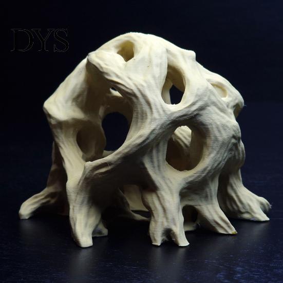 Аквариумный укрытие-дерево-шар с натуральным видом, 3D-печатное корневое укрытие для рептилий, нетоксичное убежище-пещера для рыб, декоративная среда обитания для аквариума с петушками, геккона