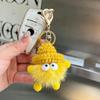 Keychain Imitation Mink Hair Cartoon Doll Charm Key Ring Fade-Resistant Compact Lightweight Backpacks Car Key Holder