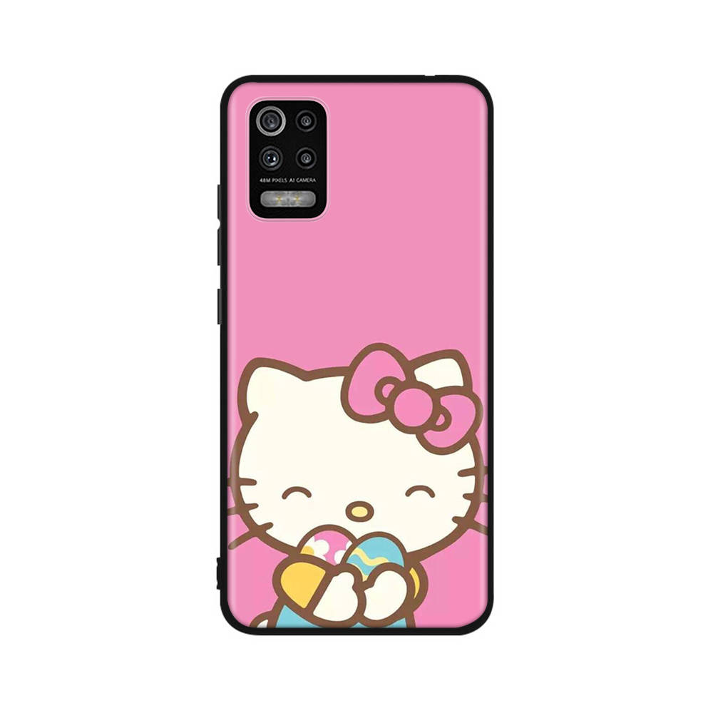 KT65 New Hello Kitty Case for Samsung A04 A14 A23 A34 A54 M23 M33 M52 M53 Realme 10 9 C30S C35 C55 VIVO Y02S Y21 Y33S Y51 X80 Pro Clear Cover