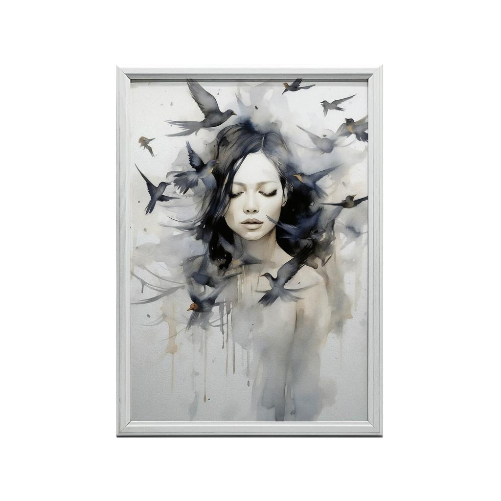 Birds and Soul Birds and Soul, 70X100 Cm, Unframed, Premium Canvas On Stretcher