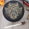 Handmade Alchemical Moon Drum Vegan Sound Healing Tool for Meditation Spiritual Music Desktop Ornament