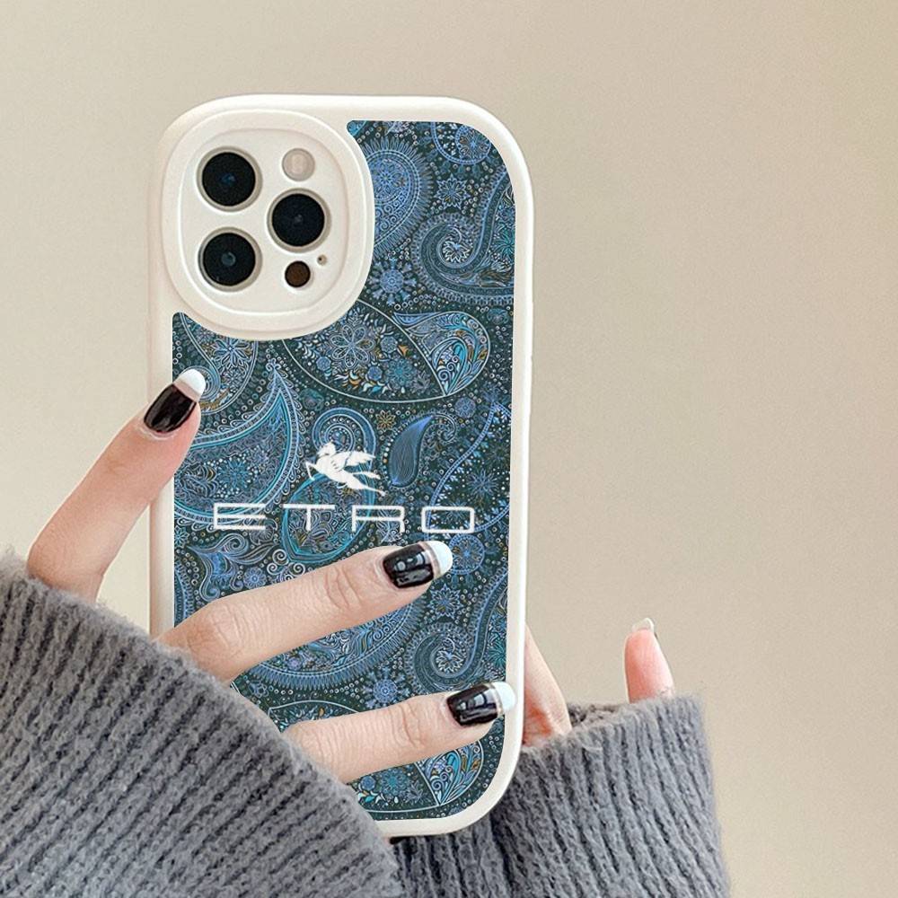 Классический дизайн E-Etro Кожаный чехол для телефона Для iPhone 15 14 13 Pro Max 12 11 16 Plus Чехол для телефона