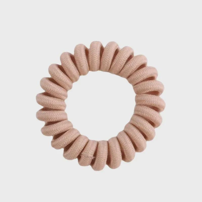 Корейская резинка для волос: Бесшовная тканевая пружинная веревка для девочек