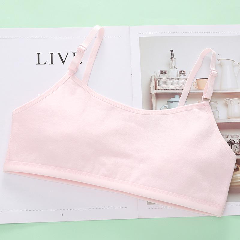 Однотонный тренировочный бюстгальтер для девочек 12-15 лет