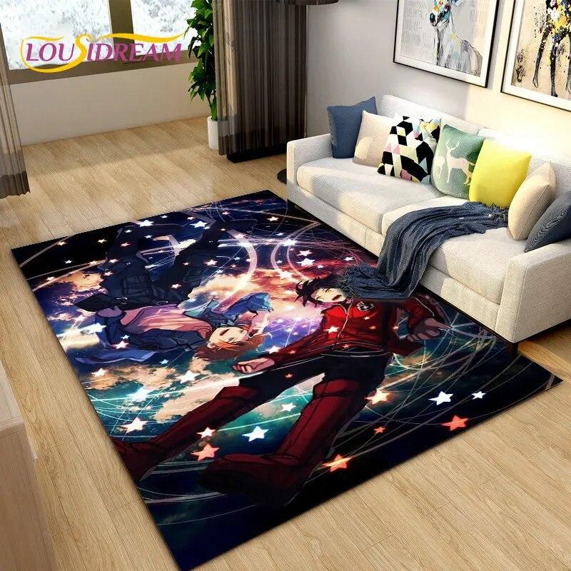 World Trigger Аниме Мультфильм Коврик, Коврик для гостиной Спальня Диван Коврик Украшение, Дети играют Нескользящий напольный коврик