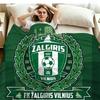 Фланелевое одеяло с принтом FK Zalgiris Высококачественное Теплое Удобное Покрывало для Всех Сезонов Идеально для Подарков Декор Дома
