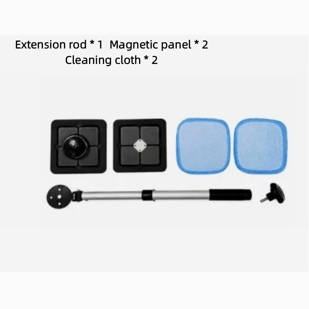 Double Magnetic Car Glass Cleaning Kit Microfiber Car Window Cleaning Tool Car