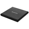 External Verbatim Slimline CD/DVD Writer USB2.0 Black 53504