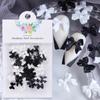 50Pc Black White Resin Bow Tie Nail Charms Decorations Cute Bowknot Rhinestone Nails Accessories for DIY Korean Manicure Designs