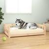 VidaXL Dog Bed 105.5x75.5x28 Cm Solid Pine Wood 833257