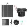 Solar Powered Exhaust Fan Monocrystalline 50W 12V 6.5 Inch Solar Panel Fan Kit with Protective Net