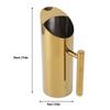 Spill Proof Spout Metal Beverage Pitcher 1 Liter Capacity 1L Metal Pitcher  For Bar