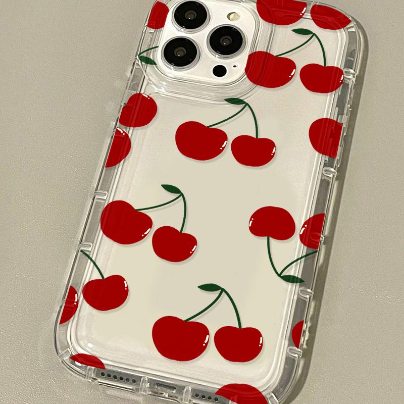 Cherry Y2k Phone Case for Xiaomi Redmi 12C 10 10C 9 9A 9C 9T K40 Note 13 12 11 Pro Plus 4G 5G Clear Back Cover