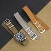 Nubuck Leather Watch Band 18mm 20mm 22mm Replacement Strap for Women Men Universal Wristband Accessories Olive Green  Gray Brown