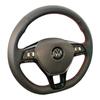 Car Steering Wheel Braid Cover Black Artificial Leather For Volkswagen VW Golf 7 Mk7 Touran Up New Polo Jetta Passat B8