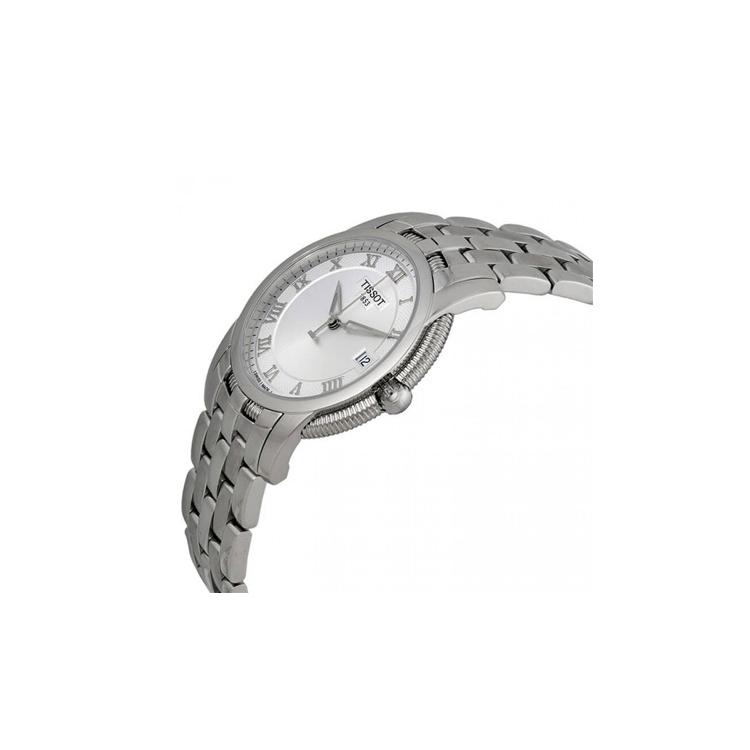 Tissot Мужские часы с кварцевым механизмом Часы 39,5 мм Серебристый циферблат Корпус из нержавеющей стали T031.410.11.033.00