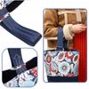 Diyqueen Yarn Bag With Wrist Strap, Light And Roomy, Floral Print
