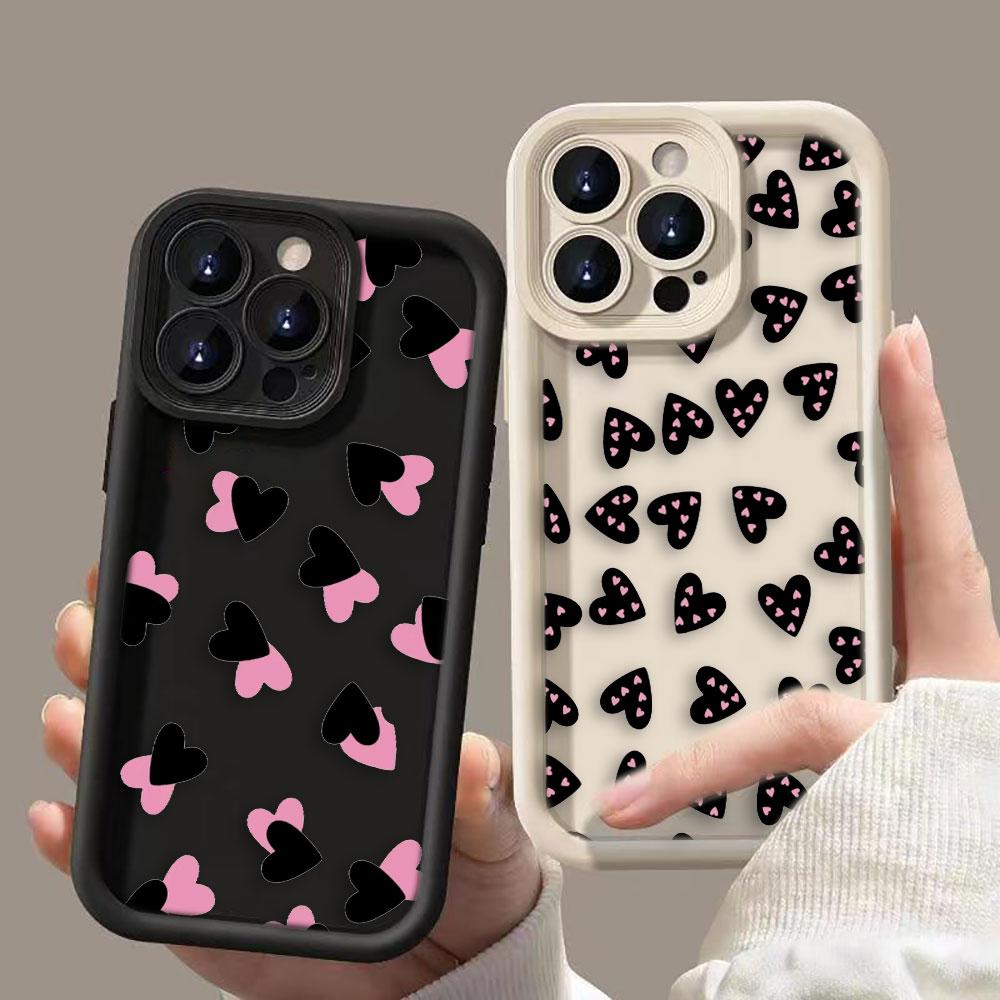 Чехол для телефона «Любящее сердце — это любовь» для iPhone Apple 17 AIR 16 16E 11 12 13 14 15 XR Plus Pro Max Чехол своими руками Противоударная крышка из ТПУ Capa