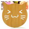Creative Wooden Dining Table Insulation Mat, Water Cup Mat, Cartoon Dining Table Anti Slip Mat, Cute Creative Dining Table Insulation Mat
