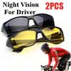 2PCS Unisex Night Vision Sunglasses Car Night Driving Glasses Drivers Glasses Interior Accessory